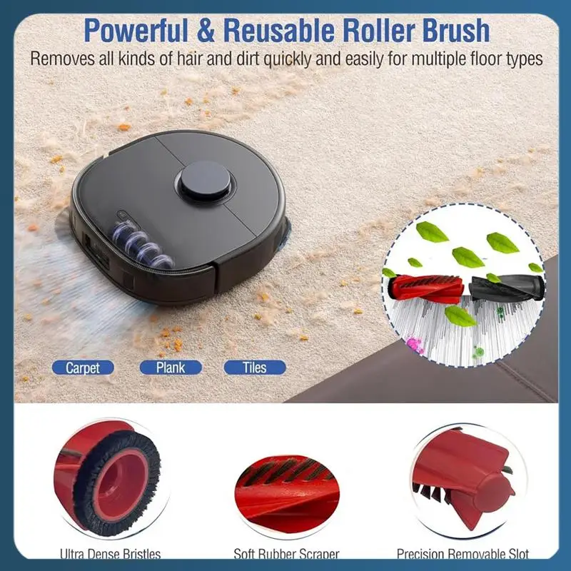 

AB02 Accessories Kit For Roborock Qrevo Curve Qrevo Edge Robot Vacuum Cleaner Main Side Brush Filters Mop Pads Dust Bags