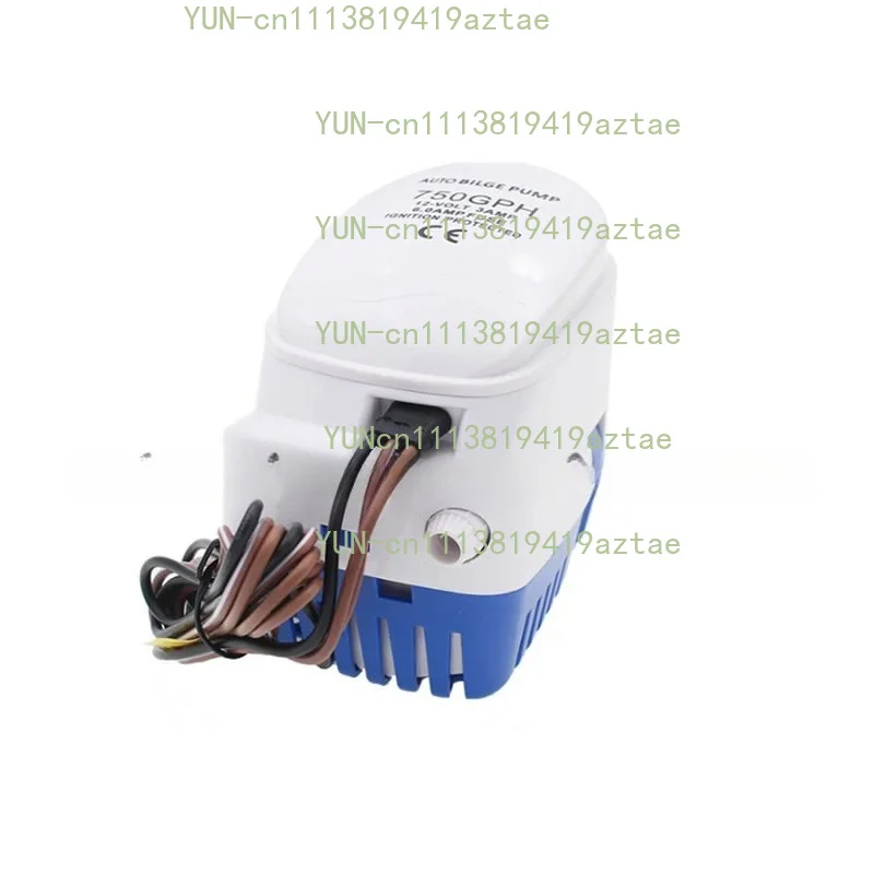 750GPH Automatic Marine Bilge Pump 12V 24V DC Submersible Pump 19mm Outlet