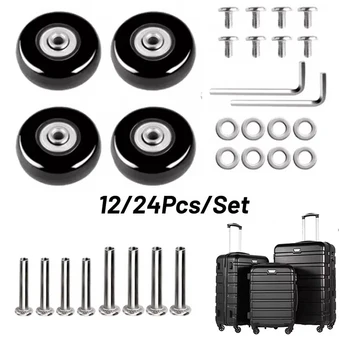 12/24 Stks/set Koffer Wielen Dia 40Mm/50Mm/60Mm Stille Reisbagage Wielen Vervanging Universele Duurzame Resistente Reparatieset