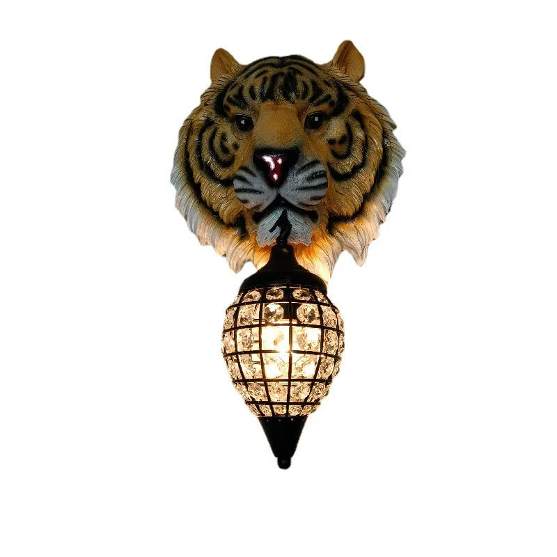 SOFITY Modern Wall Lamp LED Creative American Tiger Sconce Lights For Home Living Room Bedroom Bedside Porch Decor