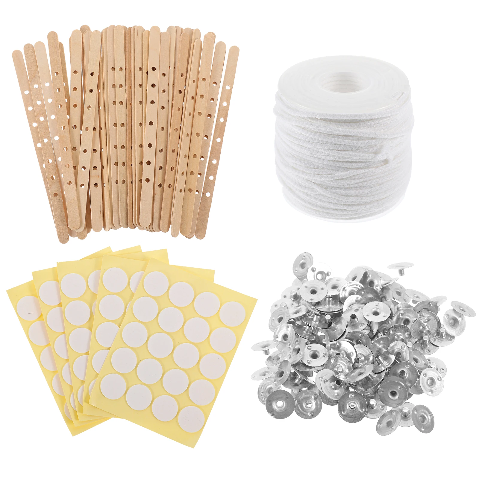 

Wick Stickers Holder DIY Making Kit Wicks Tabs Centering Tool Soy Wax Craft Supplies Sealing StripCandleWickHandmade