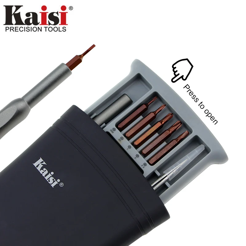 Kaisi 22 in 1 Precision Magnetic Screwdriver Bits Set Straight Pointed Tweezers For iPhone Notebook Computer Phone Repair Tools