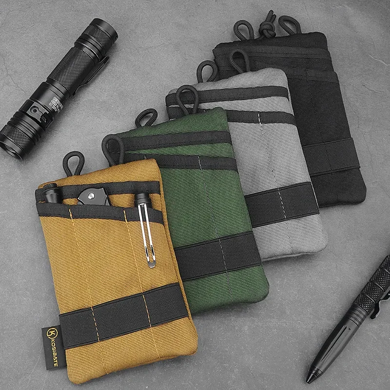 1PC Pocket Outdoor EDC Storage Bag Tool Bag Multifunctional Foldable Credit Card Clip Wallet Tactical Knife Pen Hanging Tool