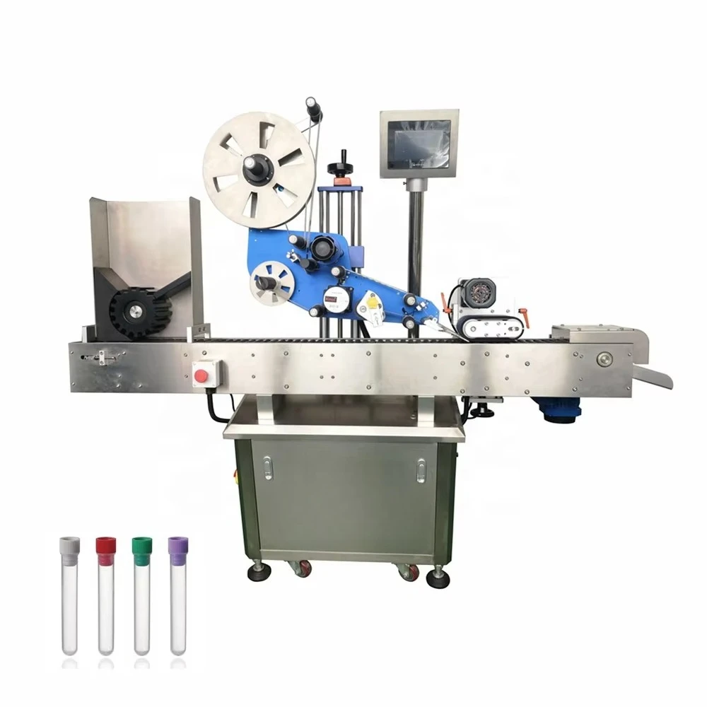 METICA lip balm pre-roll paper cone glass tube lipstick nail polish vial horizontal labeling machine