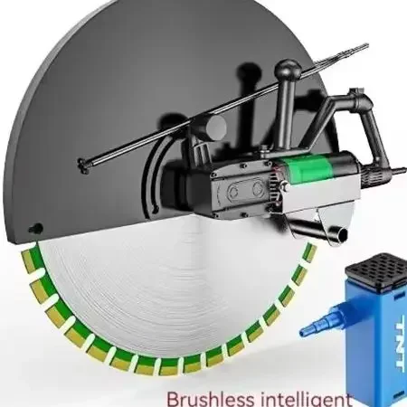 

Electric Slotting Machine, Concrete Cutting Machine+diamond Saw Blade 220V 9800W Multifunctional Wall Slotting Machine