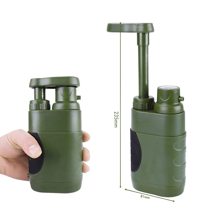 

Outdoor water purifier, camping portable filter, survival water dispenser, personal filter, individual water purifier, external