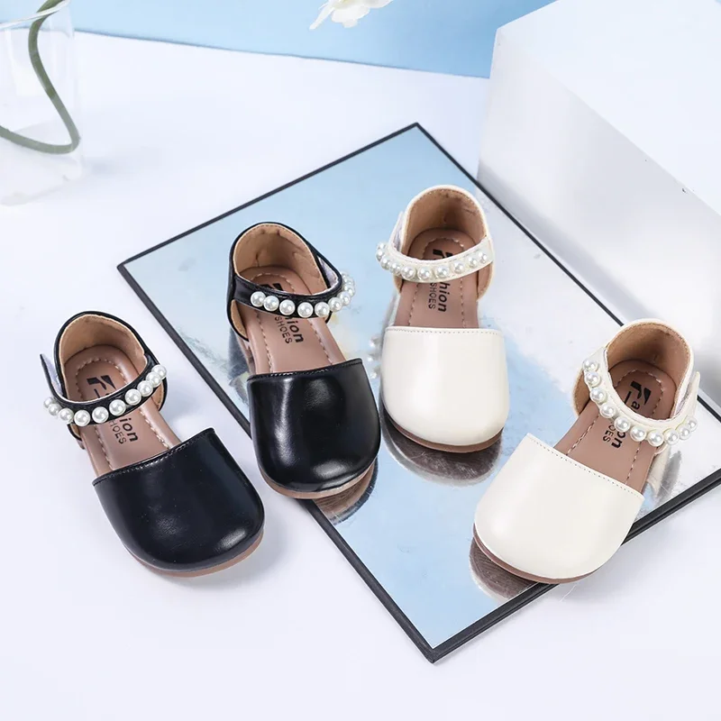 

Summer Girls Princess Shoes Toddlers Soft Soled Children Fashion Ballet Sandals Versatile Causal Wedding Party Kids Flat Sandals