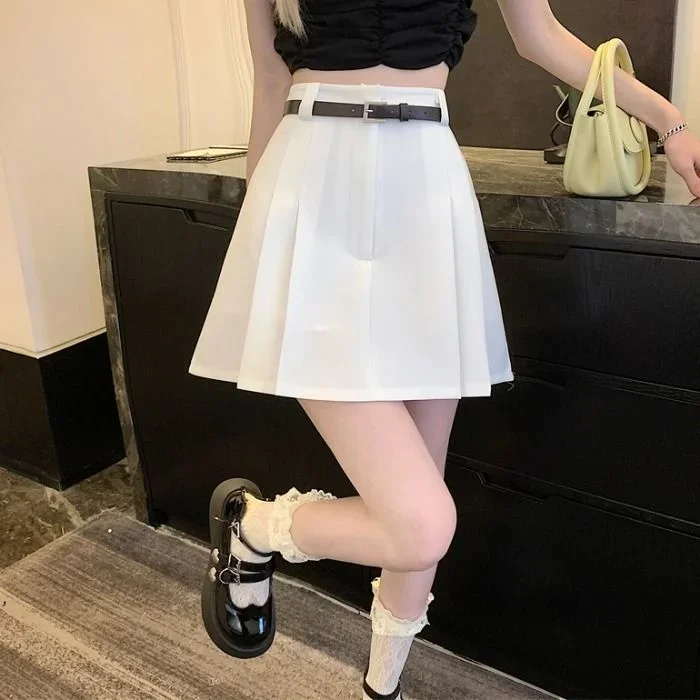 

High Waist Pleated Skirt for Women 2023 Ropa Mujer Mini Skirts Clothes for Women