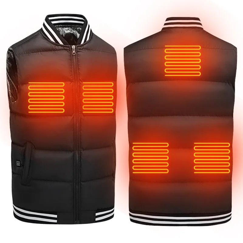 Fashion Mens Jacket Sleeveless Vest Spring Thermal Soft Vests Casual Coats Male Cotton Men's Vest Men Thicken Waistcoat 5XL