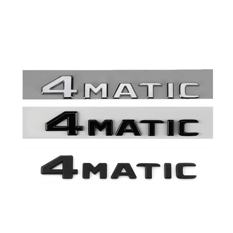 

3D ABS Car Rear Trunk Badge Emblem Logo 4MATIC Sticker For Mercedes AMG W203 W204 W205 W211 W212 W213 W176 W177 W220 W221 W222