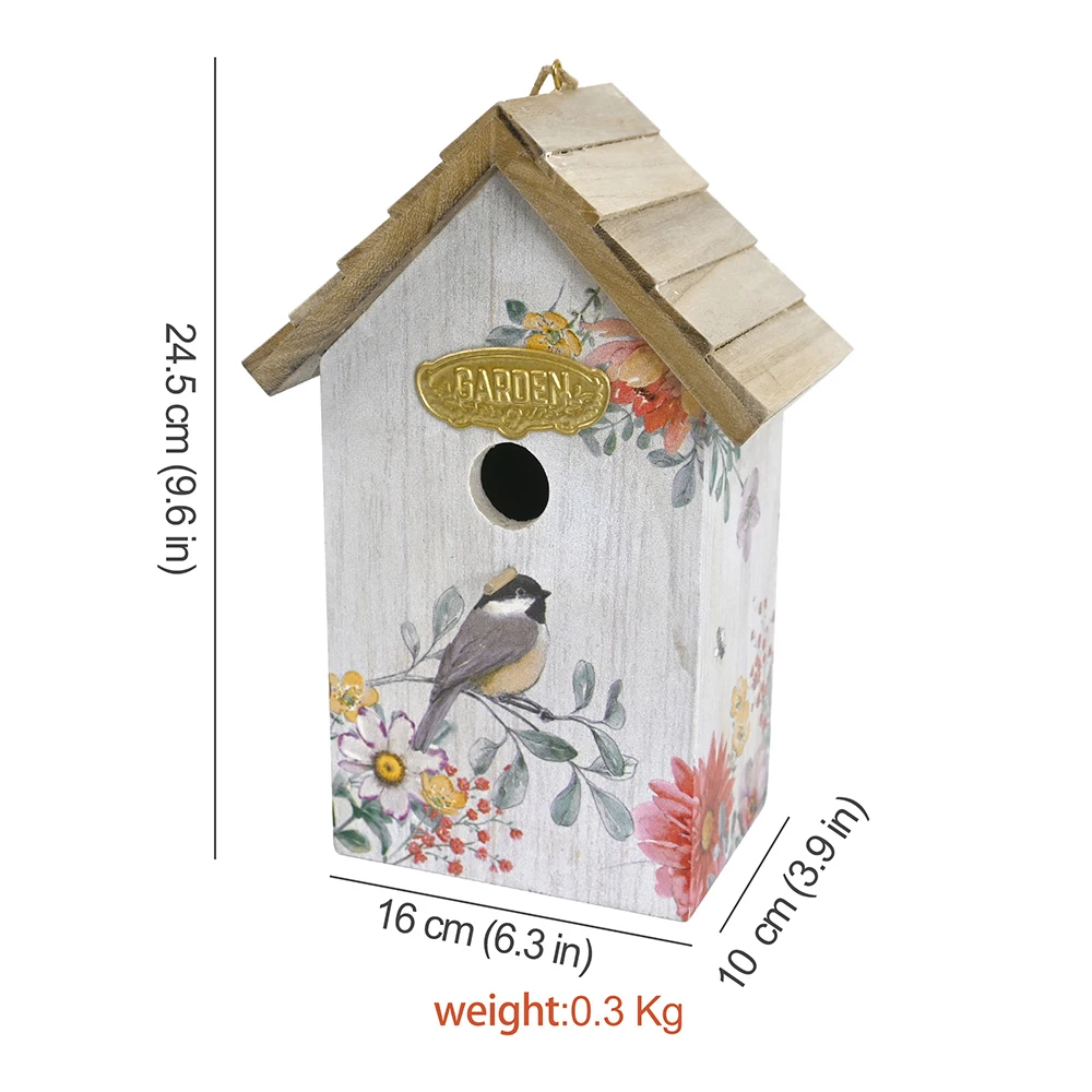 Bird Nest Home Decora Outdoor Metal Bird Houses For Outside Garden Yard Backyard Balcony Pendant Simulation Fence