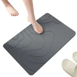 Diatomite Earth Bath Mat Diatom Mud Soft Mat Toilet Door Non slip Mat Water Absorption Quick Drying Diatomite Shower Mat