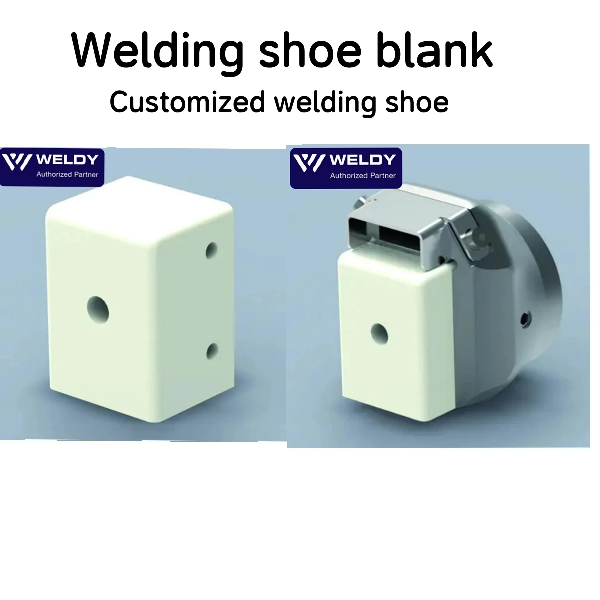 Weldy Customized Welding Shoe Blank for Booster EX2 EX3 Plus Extruder