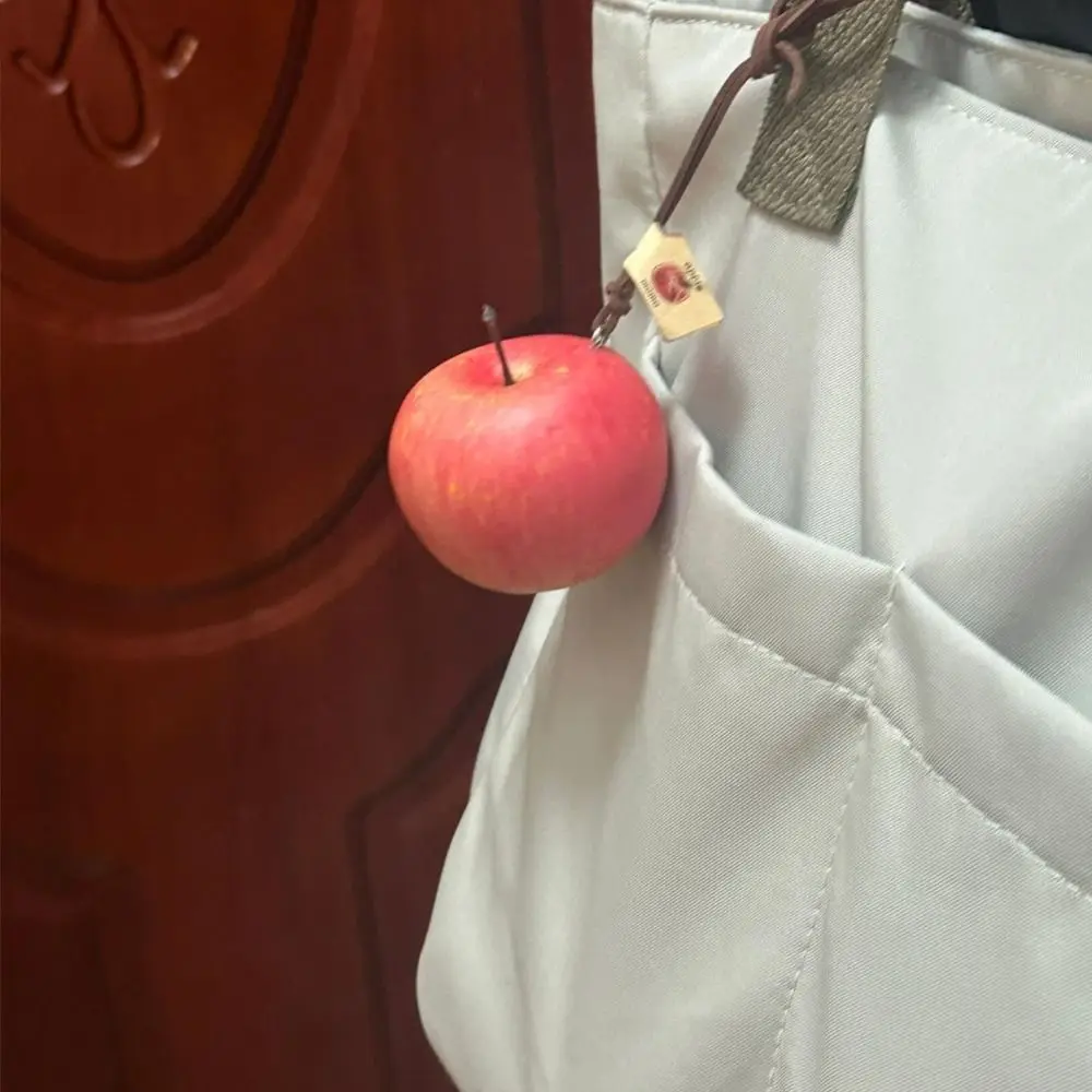 Stress-relief Design Fruit Shaped Car Ornament Simulated Design Decoration Rearview Mirror Decor Fruit ornament Red - Image 5