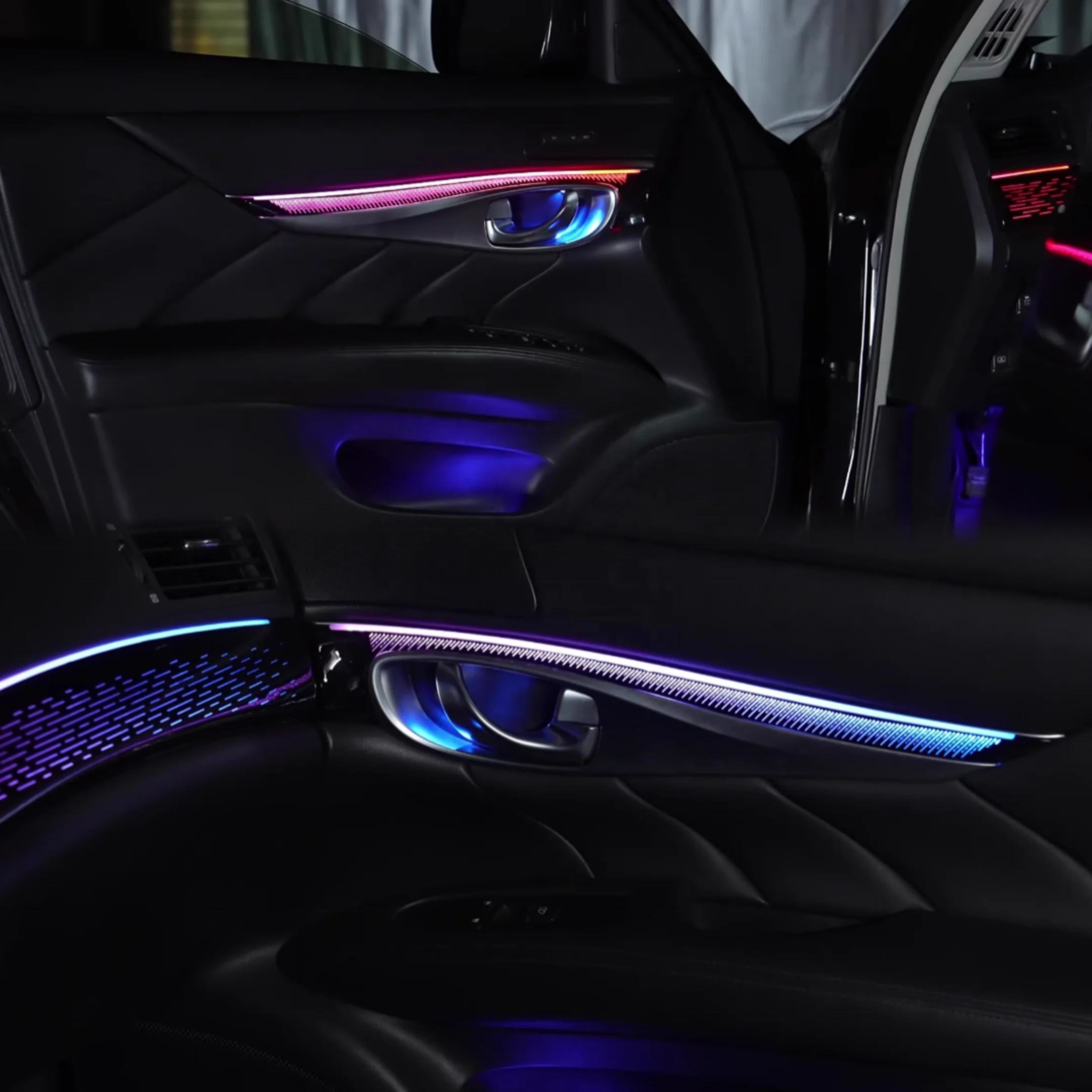 Car 64-color Ambient Lighting for Infiniti Q70L 2011-2021 Interior Dynamic LED Symphony Auto Trim Accessories