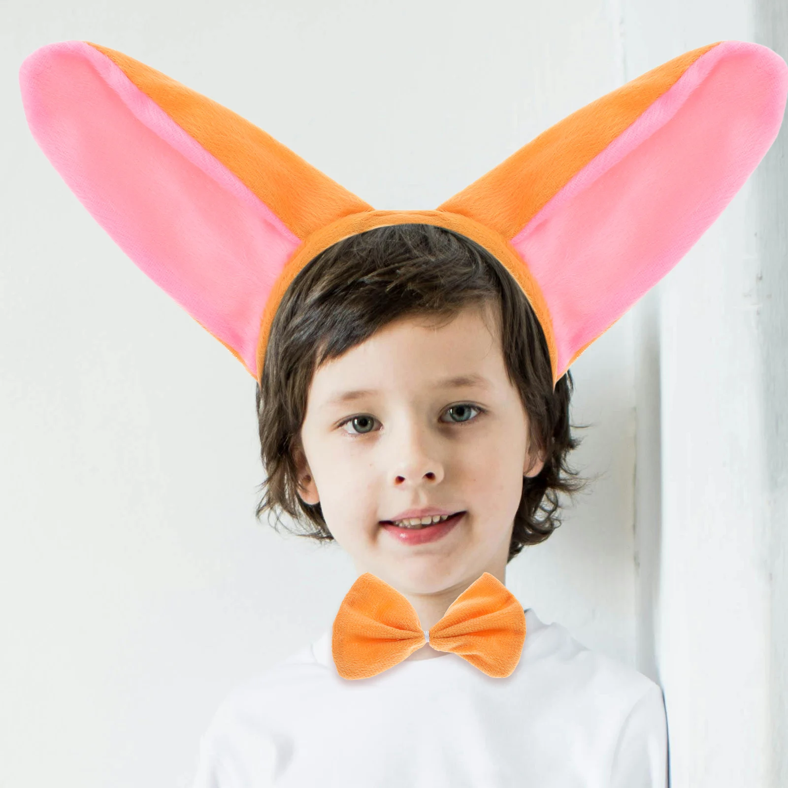 어린이를위한 2 세트 동물 귀 머리띠 당나귀 의상 액세서리 부드러운 소재 안전한 착용감 파티 공연 일상에 이상적