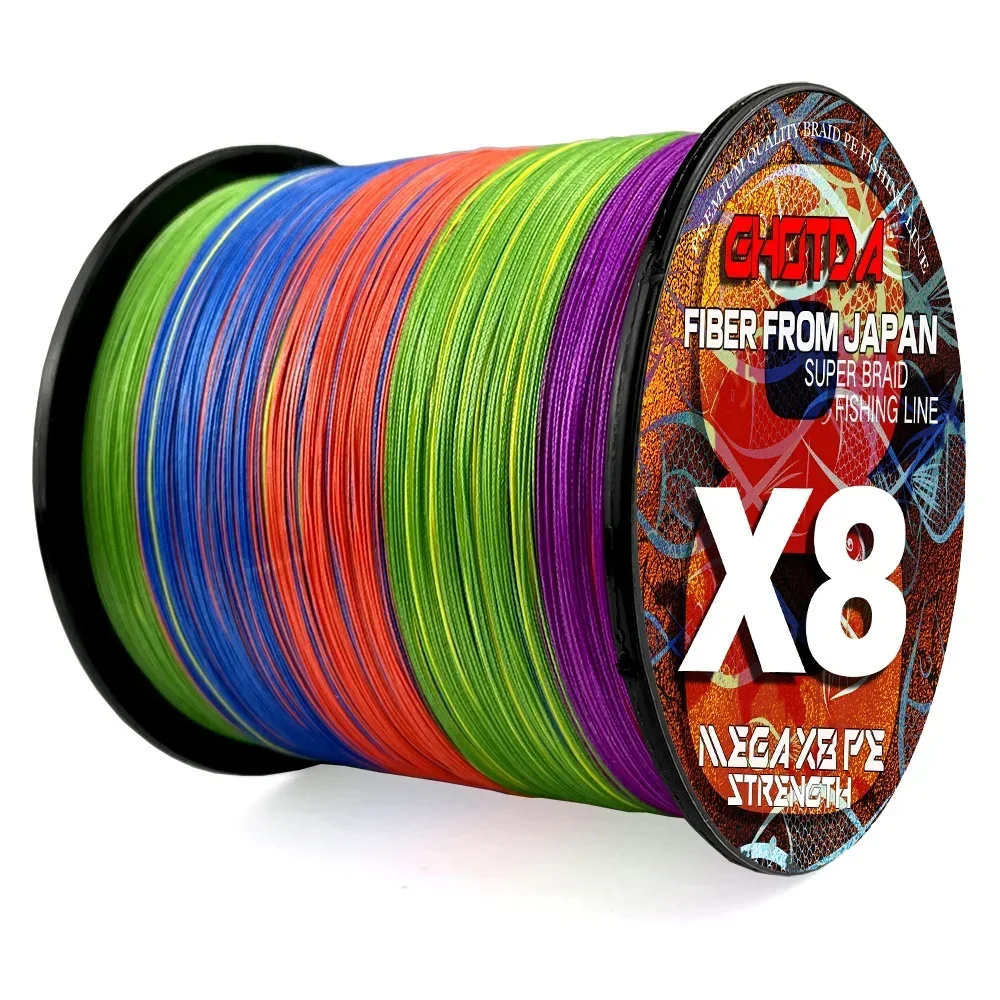 0.11-0.55mm PE Braided Fishing Line 12/8/4 Strands 300M for Sea Fishing  Super Power 10-120LB Weaves Resistant Fishing Tackle