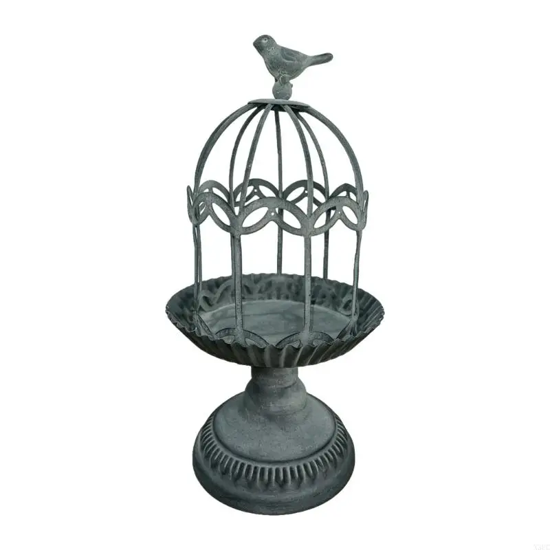 Metal Holder Iron Bird Cage Candlestick Ornament Candlelight Dinner Wedding Decoration Holder Accessories X3UC