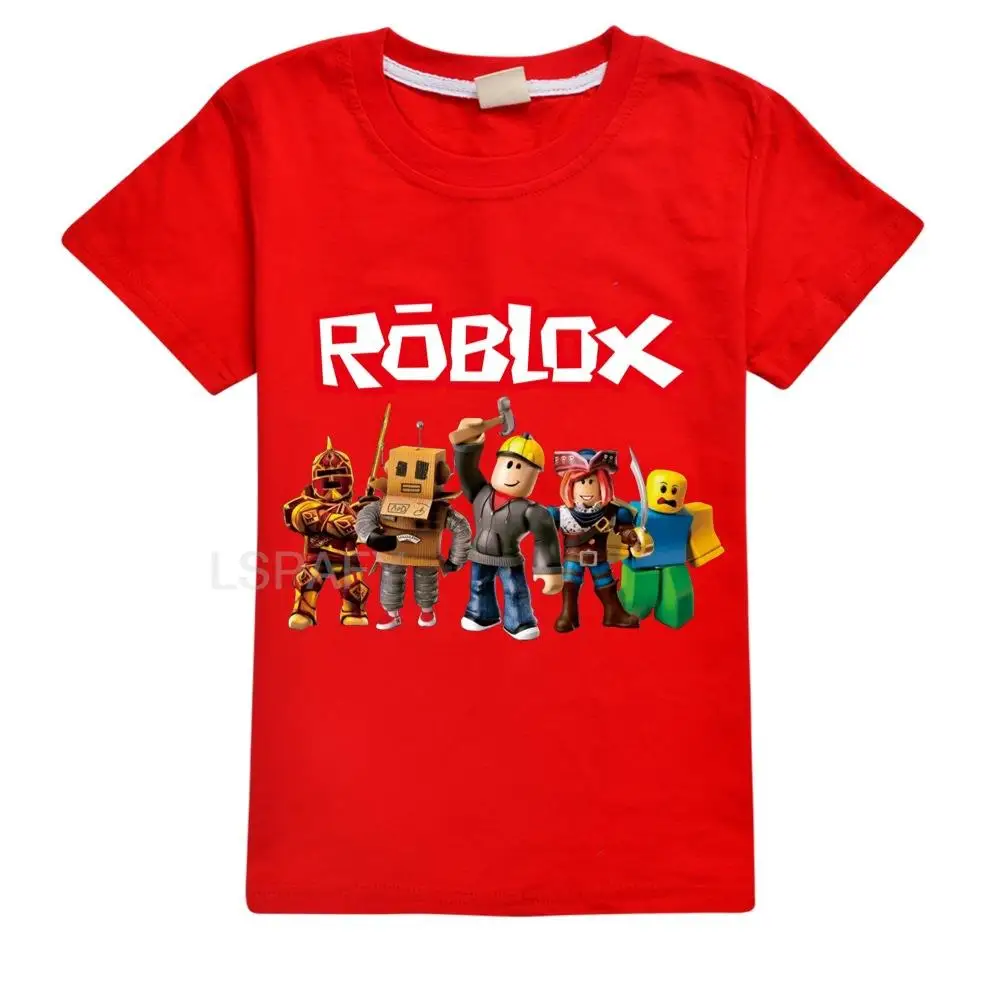 Summer Hot ROBLOX Printing T-shirts Children Boys Cool Short Sleeve Tops Summer Clothing Kids Boys Clothes BabyTshirt