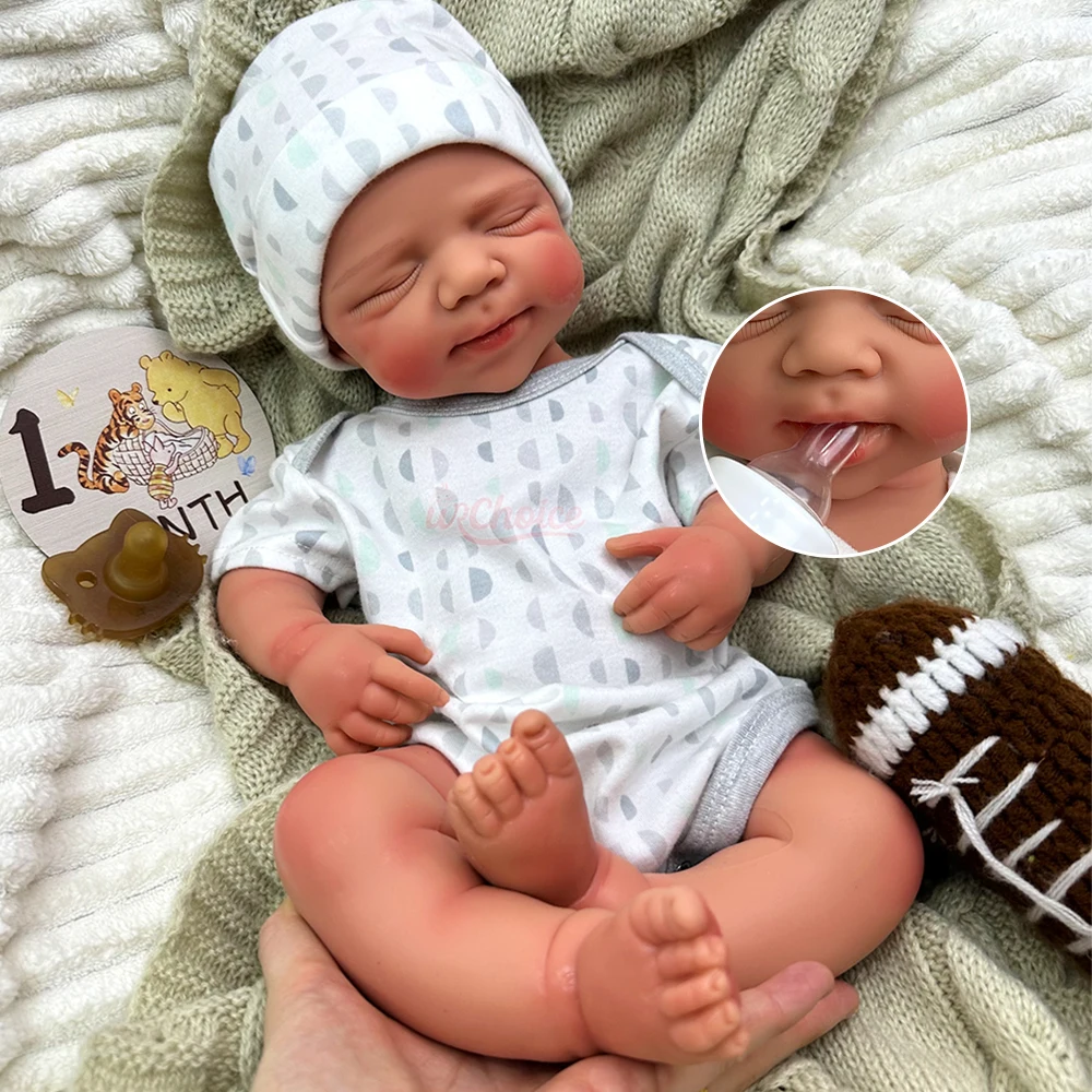 

Lifelike 50cm Weighted Pascale Full Soft Silicone Reborn Baby Realistic Details Anatomically Correct Movie Prop Doll