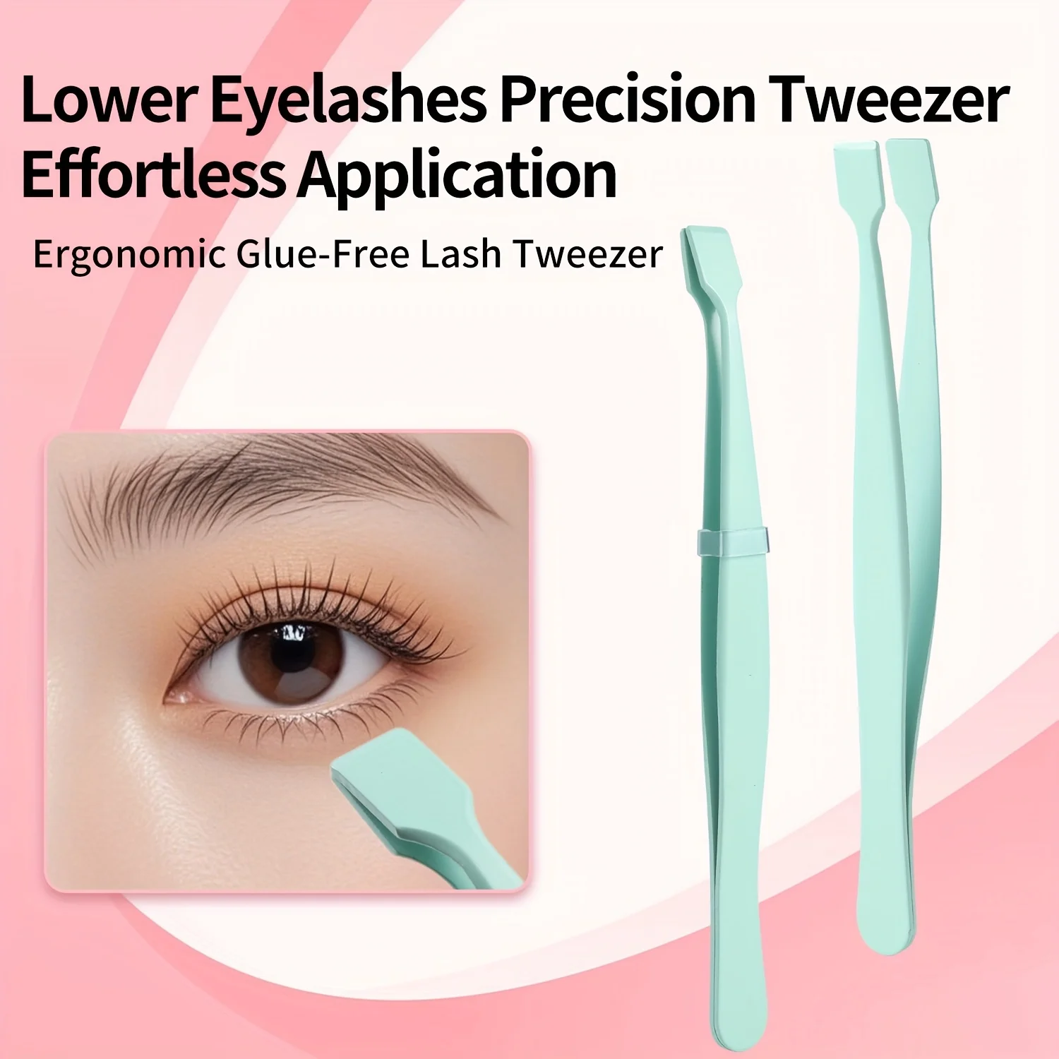 High-Precision Eyelash Tweezers for Eyelashes, Grafting and Hair Removal Ergonomic Design Precision Cuticle