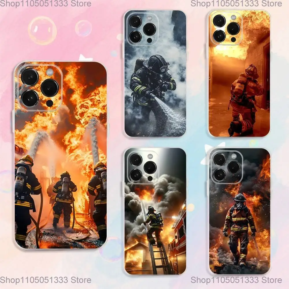 

F-Fireman F-Firefighter-ES Phone Case For iPhone 17,16,15,14,13,12,11 Plus,Pro,Max,XR,XS,Plus,E,SE4,Mini Transparent Cover