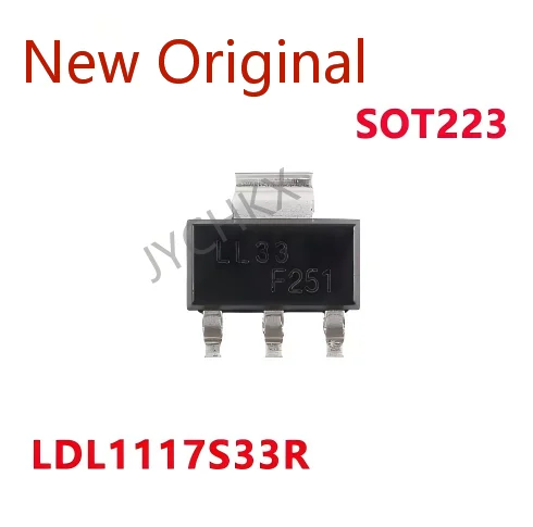 10-100PCS LDL1117S33R Screen printing 1117S33 SOT-223 1.2A high PSRR low drop linear regulator chip In Stock
