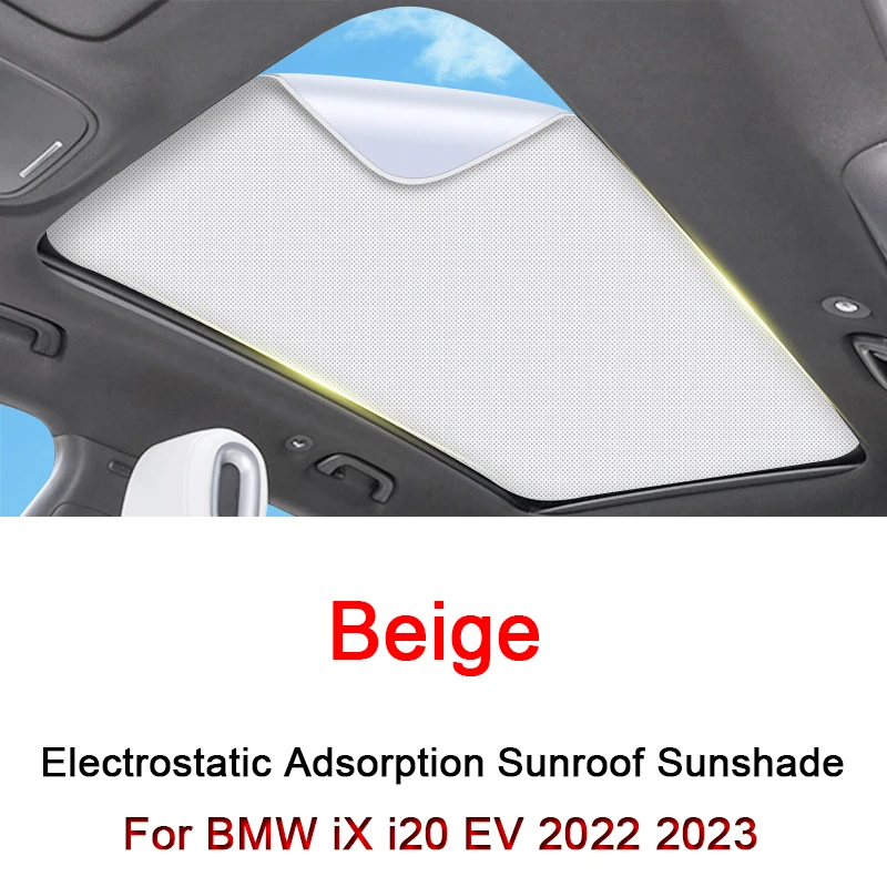 

Fit For BMW iX i20 EV 2022 2023 2024 Electrostatic Adsorption Car Roof Sunshade Skylight Blind Shading Windshield Sunroof Cover