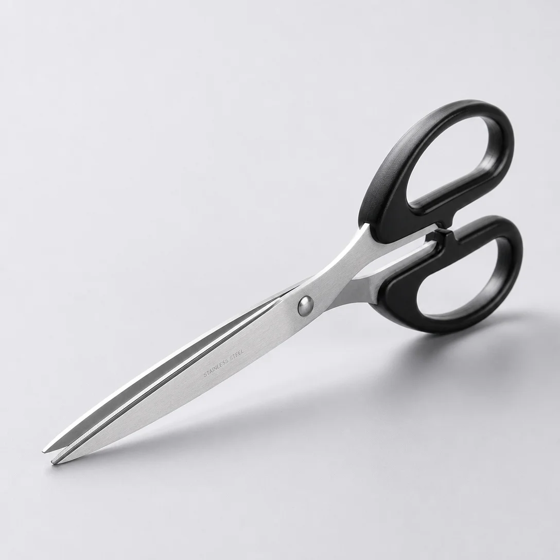 Heavy Duty Stationery Scissors with Stainless Steel Blades, Smooth Cutting Craft Shears for Students Daily Paper Work