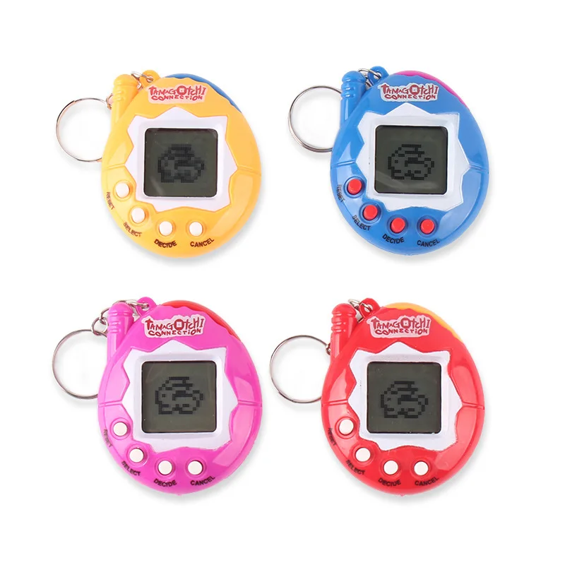 Creative Transparent Electronic Pets Tamagotchi Nostalgic 168 Pets In One Virtual Cyber Digital Nostalgic Toy Pixel Fun Play Toy