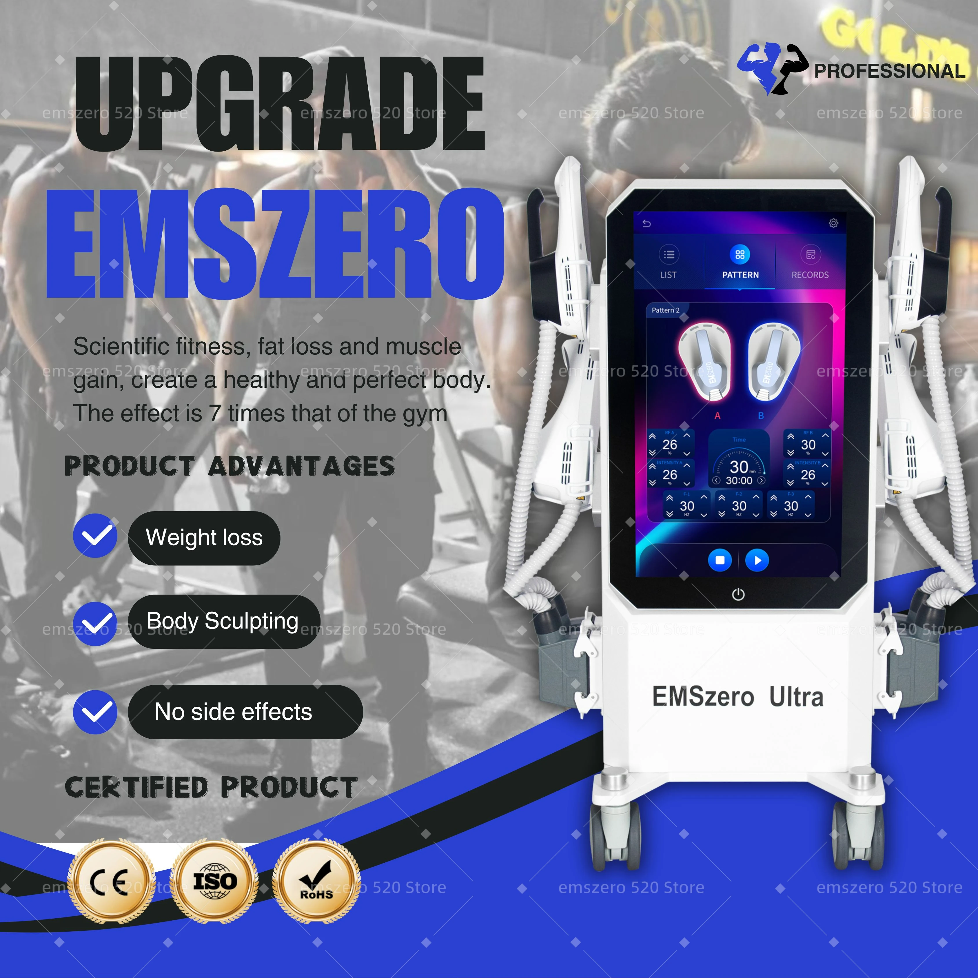 EMSZERO Sculpting Machine: Reduce Fat and Increase Muscle, Use EMS Energy to Create A Perfect Body, Scientific Fitness