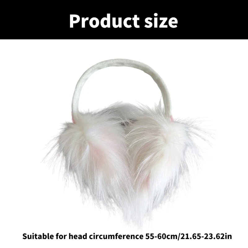 À prova pelúcia earmuff menina inverno quente orelha cobre frio macio orelha muffs dropshipping