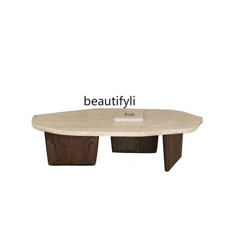 

ss1001 Solid wood living room, coffee table, marble table