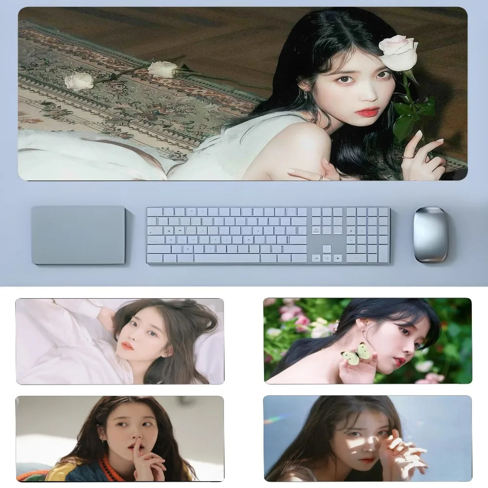 Korean Singer IU Mousepad New Arrivals Large Gaming Mousepad L XL XXL Gamer Mouse Pad Size For Keyboards Mat