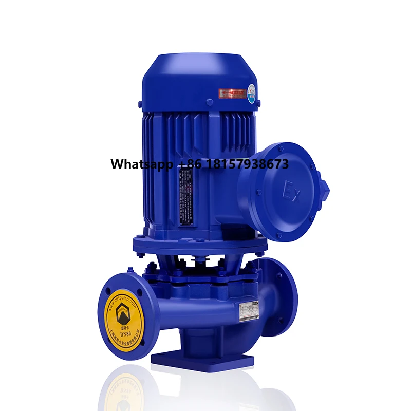 

Centrifugal Vertical Monoblock Pipeline Booster Water Pumps ISG/IHG/IRG Cold Hot Vertical Inline Pump