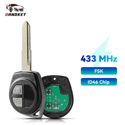 Dandkey Smart Car Remote Key 433Mhz FSK For Suzuki Vauxhall Agila Splash Swift Liana Aerio Jimn Igins Alto SX4 ID46 Chip