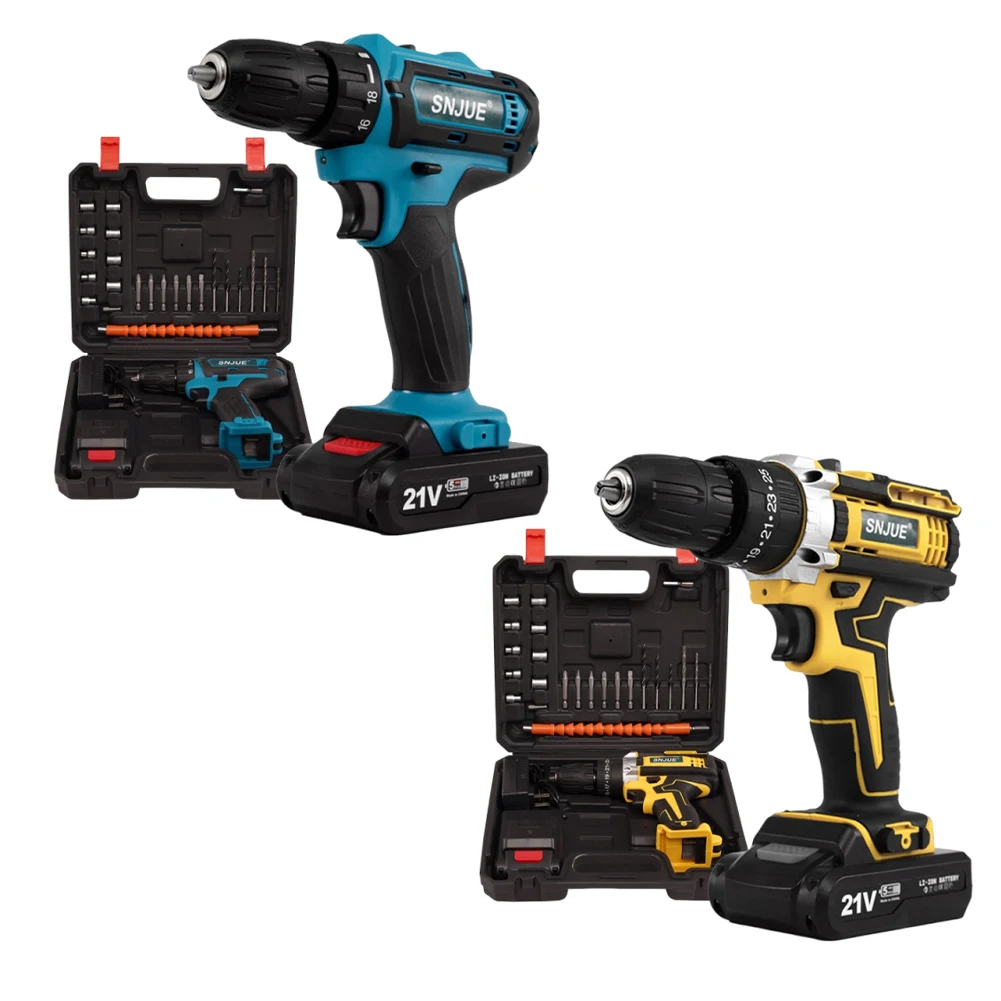 

Набор аккумуляторных инструментов 24-в-1: дрель-шуруповерт 21В с 2 скоростями, электрическая дрель с 25+1 режимами, аккумуляторный шуруповерт с регулировкой крутящего момента