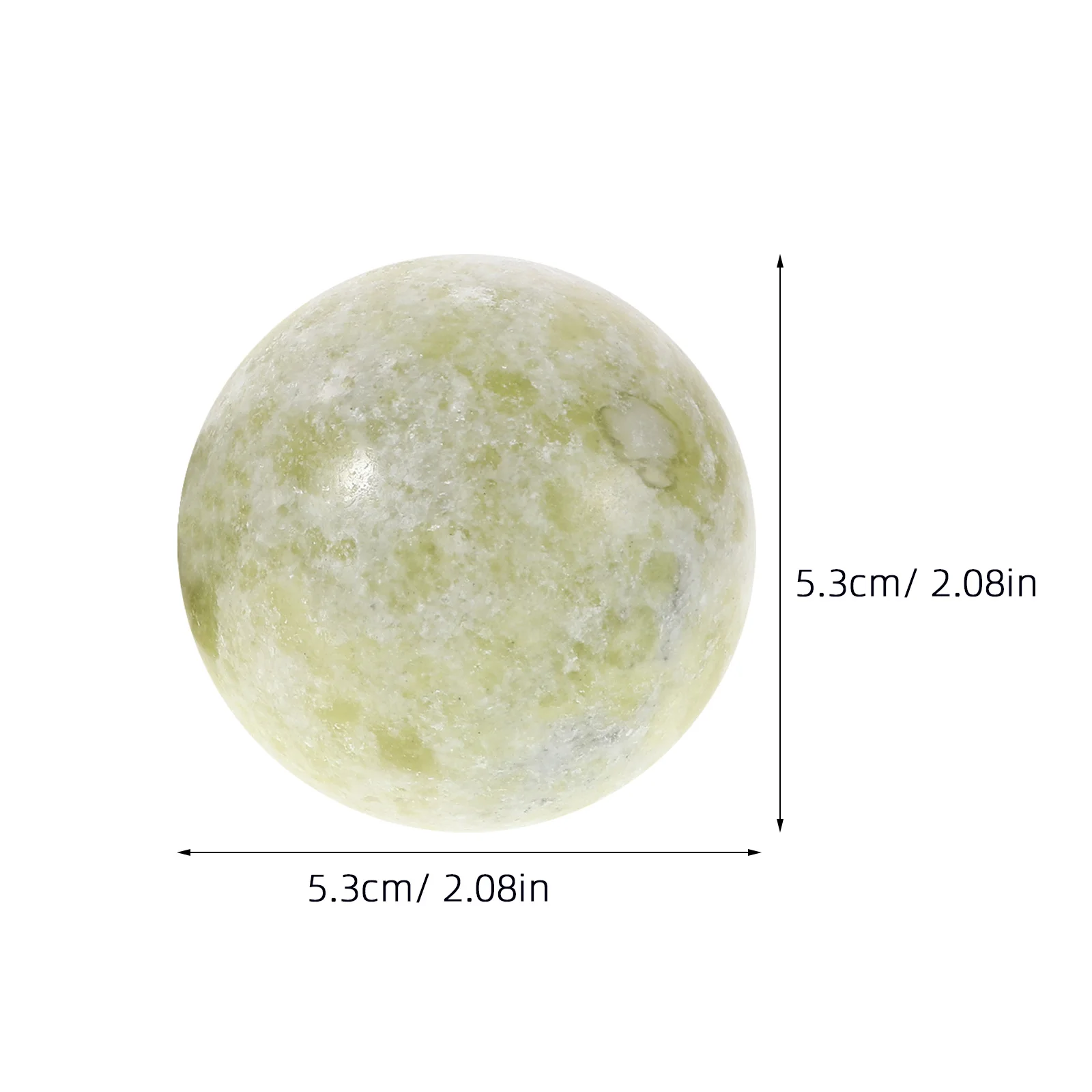 مجموعة واحدة من كرات باودينج الحجرية الأنيقة المصقولة بدقة كرة تدليك يدوية من الرخام لكبار السن ملحقات روتينية #6