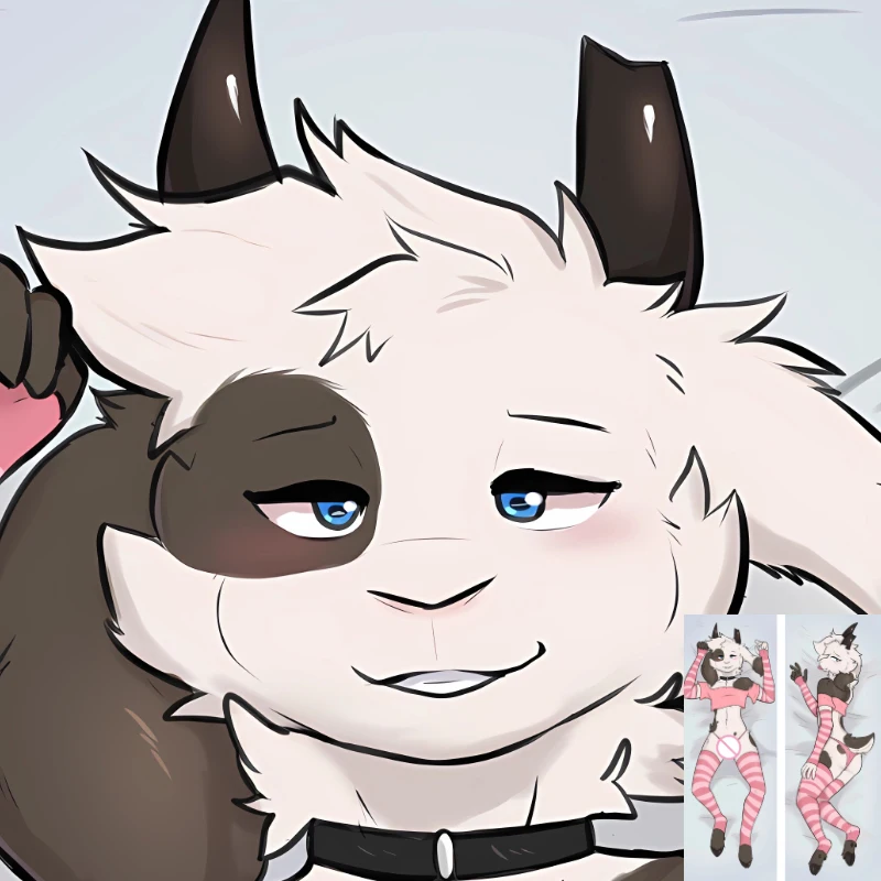 

Dakimakura Anime Fluffy Furry Orcus Benji Horny Marta Khajiit Naught Haazender Pillowcase Double-sided Body Pillow Cover Case