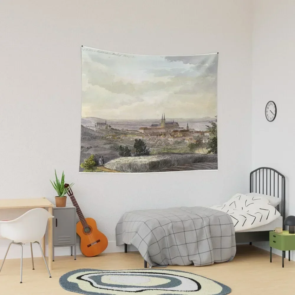 

Johann Adam Klein, view of Bamberg from the south Tapestry Aesthetic Decoration For Bedroom Cute Room Things Tapestry