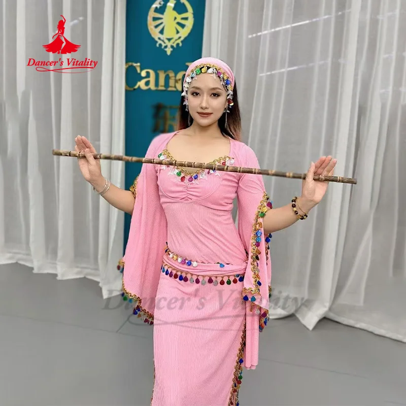 زي الرقص الشرقي للنساء مخصص الراقية أنيقة ملونة الترتر رداء صيدي شابي بلدي أداء الملابس #1