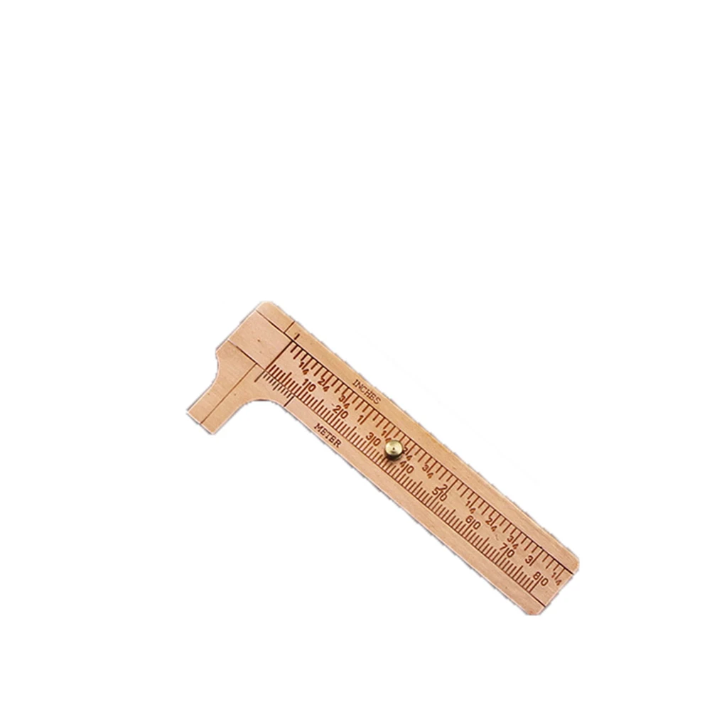 

Brass Vernier Caliper 0-100Mm Mini Pocket Measuring Tool For Jewelry Gemstones Non-Magnetic Rustproof Millimeter Scale
