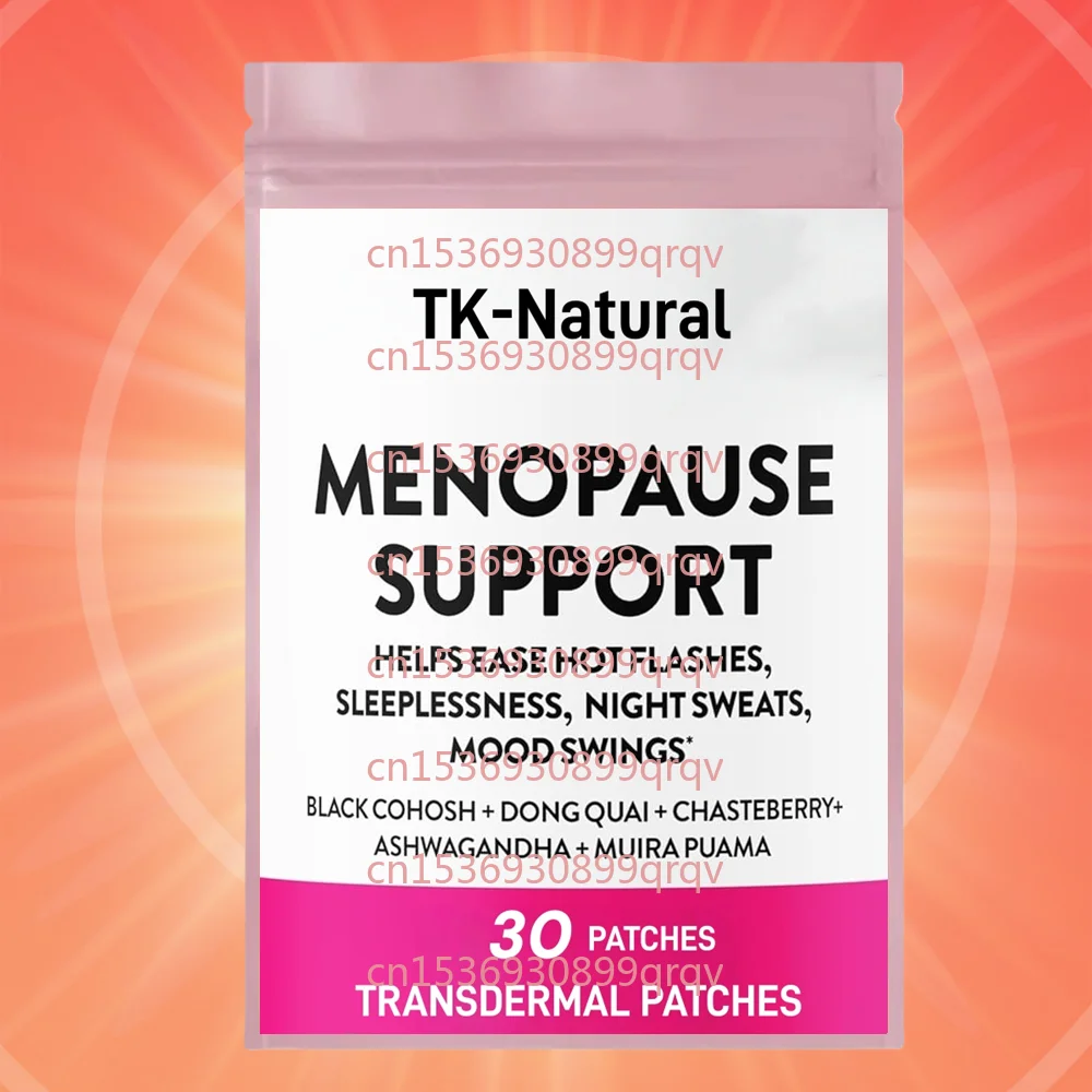 30 Patches Menopause Support Transdermal Patches For Women Helps Easing Hot Flashes, Mood Swings, Hormone Balance & Harmony