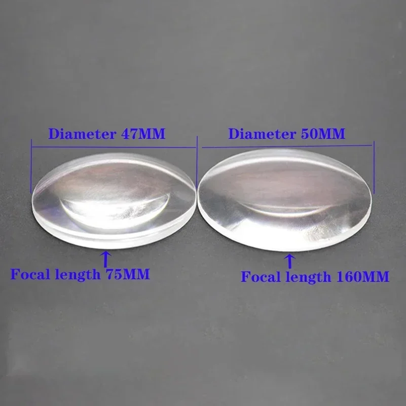 Upgraded Two Sets Of Projector Accessories Optical Convex Lens Magnifying Glass Coated Anti-reflection Film