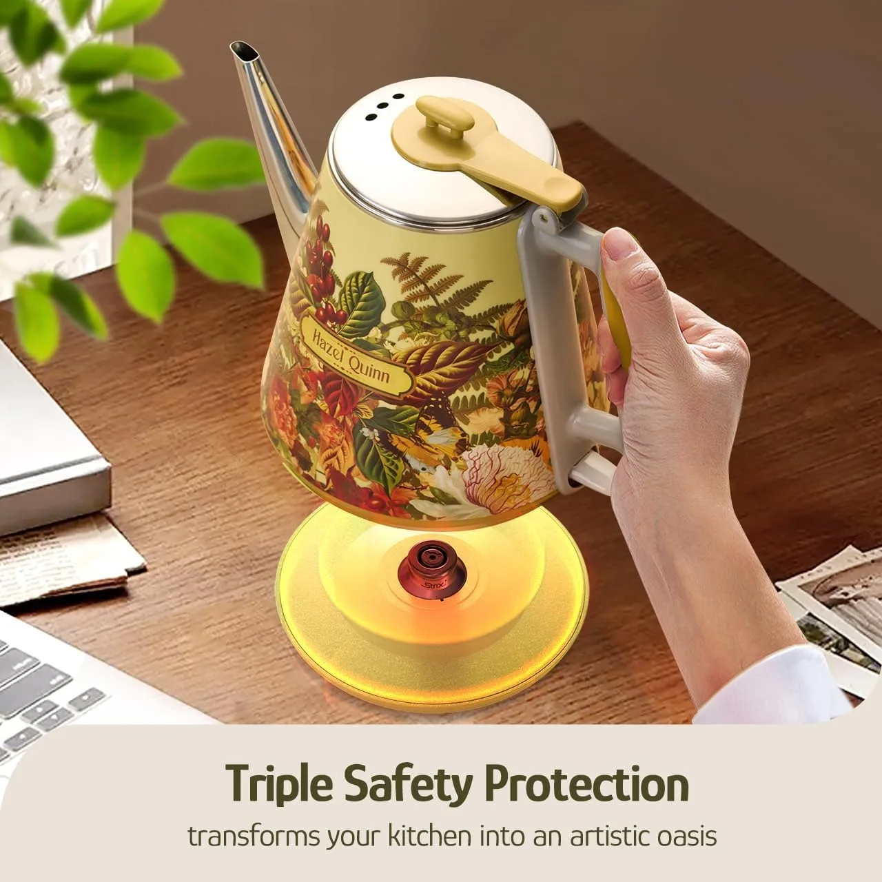 الرجعية غلاية كهربائية خمر نمط وعاء الماء الساخن لصانع الشاي القهوة المنزل المطبخ الأجهزة الصغيرة