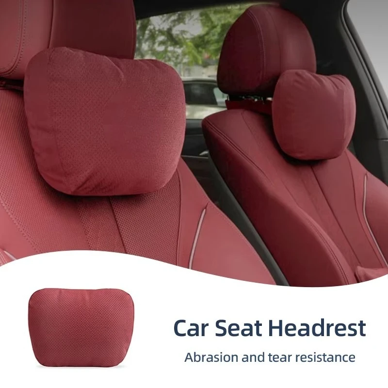 Car Interior Seat Headrest Fur Neck Pillow Lumbar Support Accessories For Tesla Model 3/X/ Y Roadster