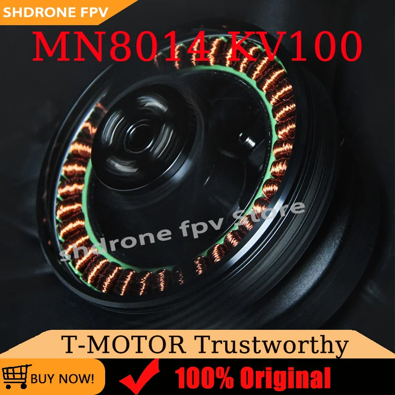 

Бесщеточный двигатель T-MOTOR Antigravity MN8014 KV100 для VTOL, сверхлегкий, для мультироторных дронов с длительным временем полета, подходит для пропеллеров 29'' и 30''