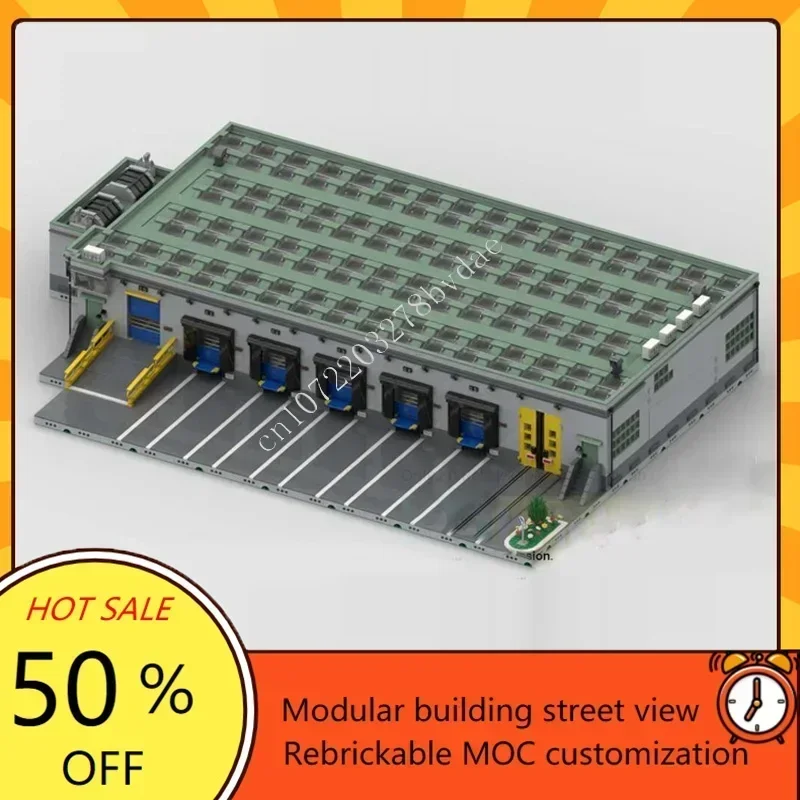 

15273 шт. модульный логистический центр креативная модель с видом на улицу на заказ DIY сборка архитектура головоломка игрушка в подарок