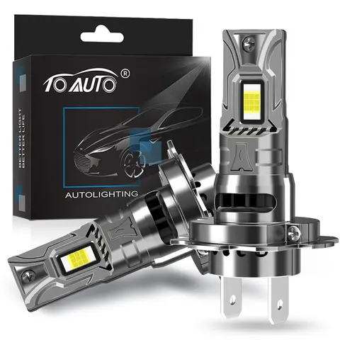 H7 LED Car Headlight Canbus Bulbs No Error Turbo Light Fog Lights Plug Play Auto Lamp H7 LED Light Bulbs 40000LM 12V 24V