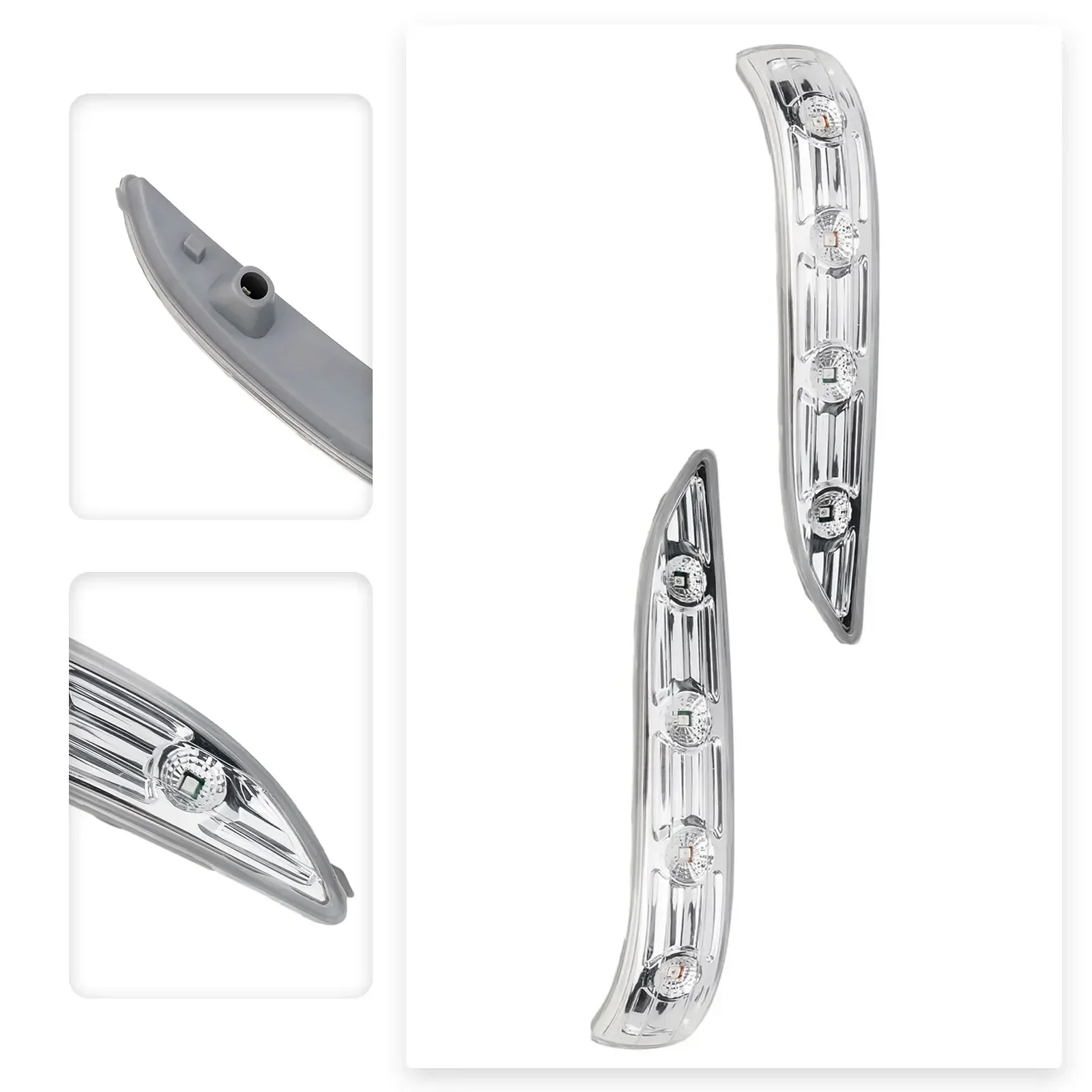 1 par de luces LED LH y RH para espejo, lámpara de señal de giro, luces de marcha atrás para espejo retrovisor para Hyundai Tucson IX35 2010-2015 87614-2S200